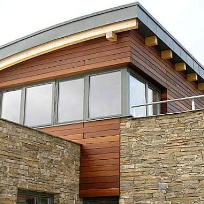 Dřevěné fasády a terasy - obklady deskou na fasády